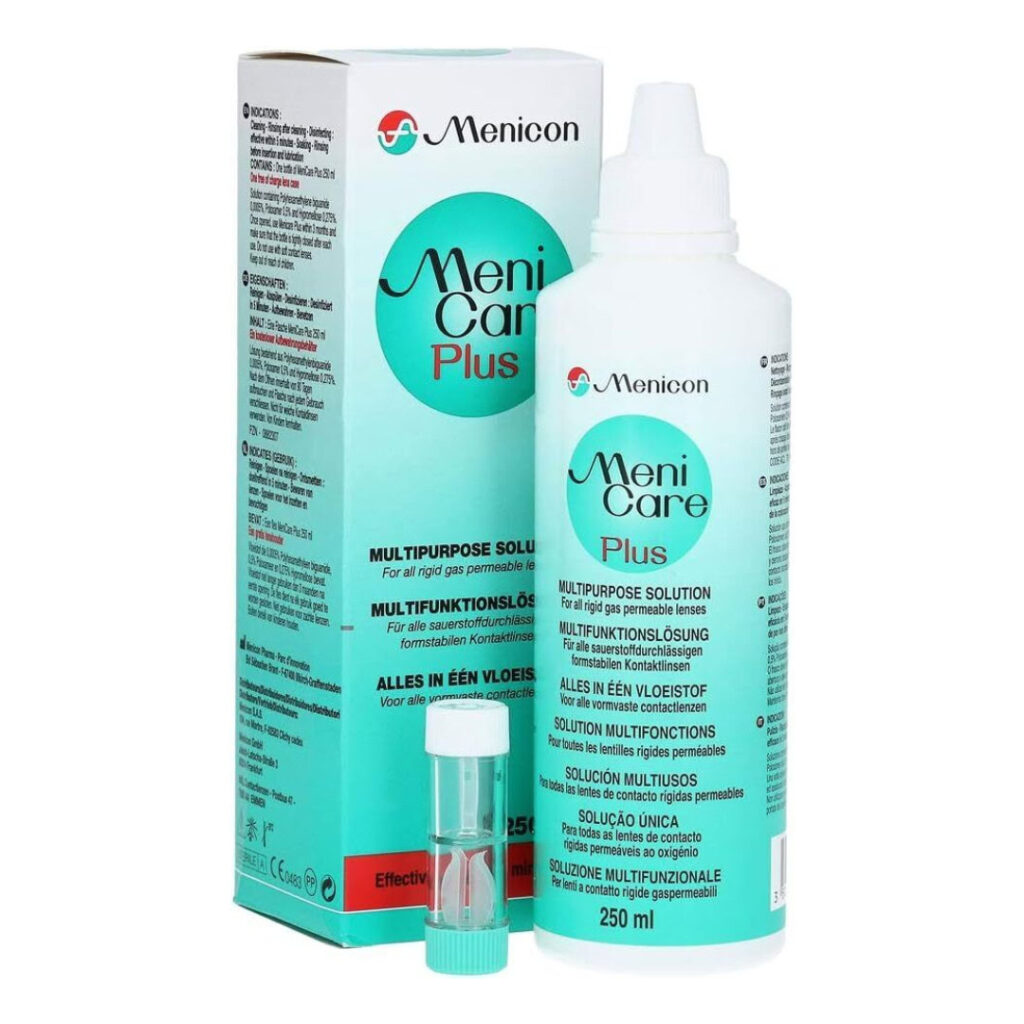 Solution multifonctionnelle Meni Care pour lentilles de contact rigides