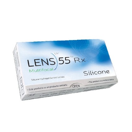 Lentilles de contact sphériques Lens 55 en silicone hydrogel pour une vision claire